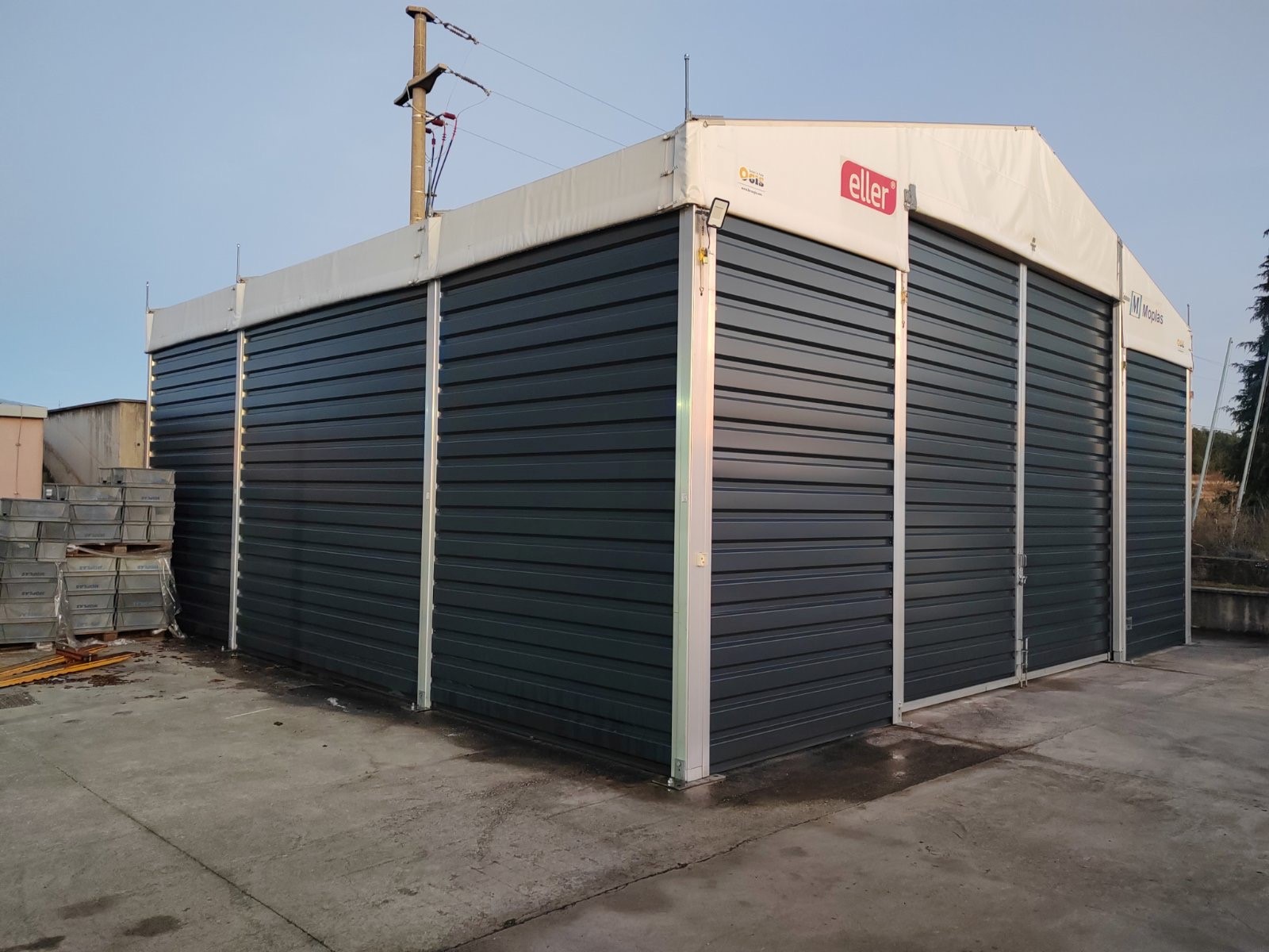 Industrijski šotor OGIS QCS tip 2: 10,00 x 10,00 m / 4,20 m